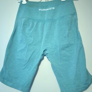 Alphalete bike shorts blue M